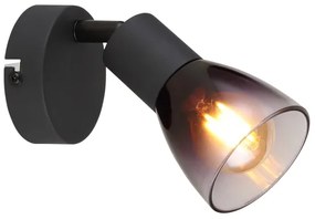 Globo 54312-1 - Faretto da parete SATELLA 1xE14/25W/230V nero