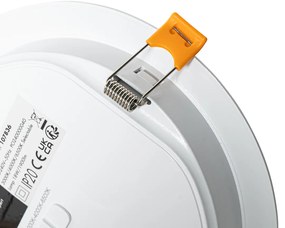 Set di 6 faretti incasso bianchi 17 cm con LED Kelvin regolabile - Stephanie