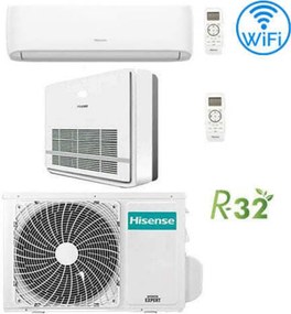 Climatizzatore Condizionatore Hisense Console + Hi Comfort 9000 + 12000 btu R32 Dual split Inverter con u.e. 2AMW52U4RXC novitá Classe a++/a+