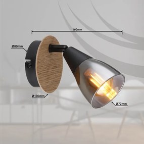 Globo 54311-1 - Faretto da parete MUBBY 1xE14/25W/230V