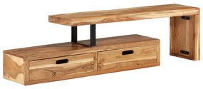 Supporto Tv İn Legno Massello Di Acacia /