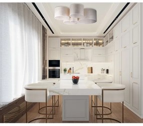 Duolla - Plafoniera ROLLER PENTO 5xE27/60W/230V oro