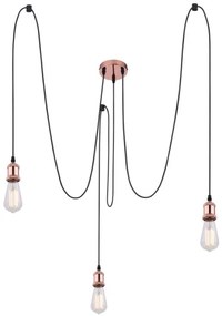 Globo A32-3 - Lampadario a sospensione con filo OLIVER 3xE27/40W/230V ragno