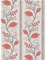 Nina Campbell Carta da parati Pomegranate Trail - Red/ French Blue