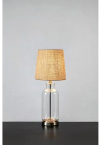 Lampada da tavolo in colore naturale con paralume in juta (altezza 60 cm) Costero - Markslöjd