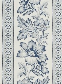 Florale Tapete Gwinnet Toile von Ralph Lauren - Indigo