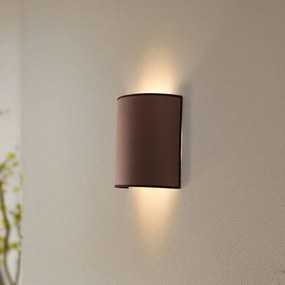 Envostar applique Idun marrone altezza 24 cm materiale naturale vegano