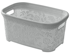 Cesta Portabiancheria 27 Lt Feridras "Flower" Grigio