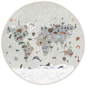 Tappeto da gioco per bambini lavabile ø80 cm Big World – Mila Home