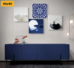 Set di quadri – Feng Shui in bianco e blu