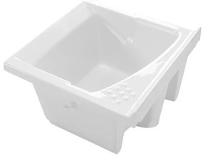 Lavatoio in ceramica 61x61 cm ad incasso per mobile modello Revine