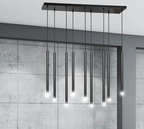 Lampada a Sospensione SELTER 9 BLACK WHITE e GOLD