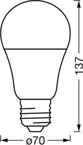 Lampadina LED RGBW dimmerabile SMART+ E27/14W/230V 2700-6500K Wi-Fi - Ledvance