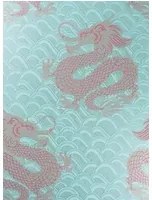 Matthew Williamson Carta da parati Celestial Dragon - Ice Blue/ Rose/ Metallic Gold