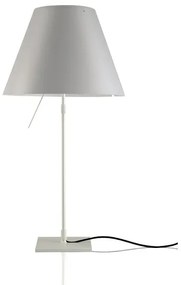 Luceplan - Costanza Lampada da Tavolo con Dimmer Alu/Mystic Bianco Luceplan