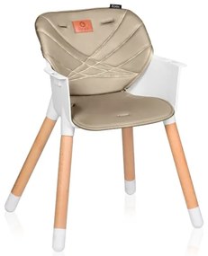 Lionelo - Seggiolone da pranzo 2 in 1 KOEN Beige sabbia