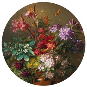 KEK Amsterdam Carta da parati panoramica Golden Age Flowers 7 Circle - M - 1.9m