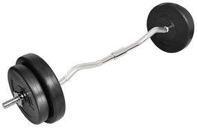 Manubrio Curl Curvo Con Pesi 30 Kg /