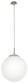 EGLO 85263 - Lampadario a sospensione con filo RONDO 1xE27/60W/230V diametro 30 cm bianco