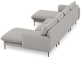 Divano a U grigio chiaro Vienna - Cosmopolitan Design