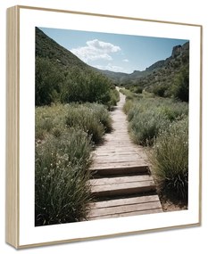 Quadri in set di 4 30x30 cm Sunrise Hike