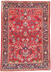 Kashan Tappeto 150x110 Rosso (Iran) Annodato A Mano