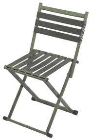 Sedia da campeggio pieghevole con schienale verde