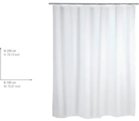 WENKO 19104100 - Tenda da doccia 180x200 cm bianca