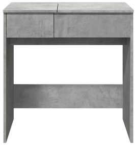 Toeletta con specchio grigio cemento 73x46,5x120 cm