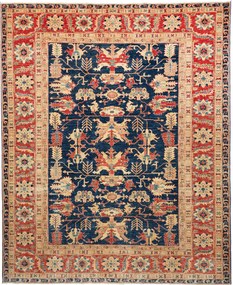 Kazak Tappeto orientale 250x300 Blu (Pakistan) Annodato A Mano