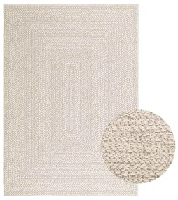 Tappeto Zızur Crema 120x170 Cm Aspetto Iuta Interni Ed Esterni /