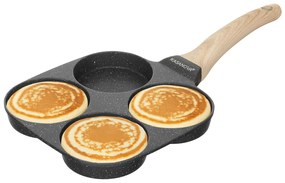 Padella 4 pancake 9 cm grigio