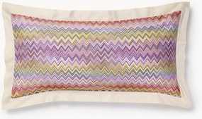 Set di 2 federe in cotone con motivo a zig-zag John Re