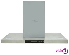 vidaXL Cappa da Cucina a Isola in Acciaio Inox con Display LCD