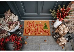 Zerbino in fibre di cocco a tema Natale 40x70 cm Merry Christmas – Hanse Home