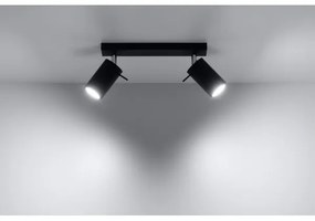 Sollux SL.0092 - Faretto RING 2 2xGU10/10W/230V nero