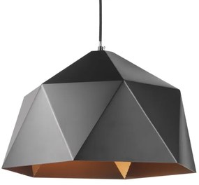 ONLI - Lampadario a sospensione con filo YONG 1xE27/22W/230V nero diametro 46 cm