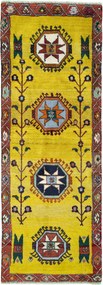 Gabbeh Tappeto 200 x 70 Giallo (Iran) Annodato A Mano