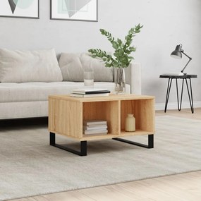 Tavolino Salotto Rovere Sonoma 60x50x36,5 Cm Legno Multistrato /