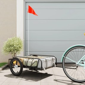 Rimorchio Da Bici Nero 126x63x34 Cm İn Ferro /