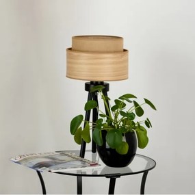 Brilagi - Lampada da tavolo MONTANA BOHO 1xE27/15W/230V marrone/nero