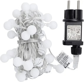 Aigostar - Catena luminosa decorativa LED per esterni 50xLED/3,6W/230V/8 funzioni 5m IP44 bianco caldo