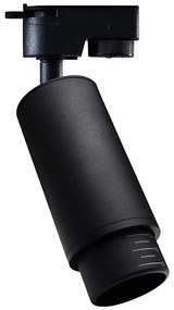 Faretto per sistema a binario MICA 1xGU10/25W/230V Monofase nero