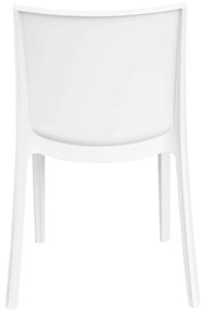 PERLA - sedia in resina impilabile da esterno e interno set da 4