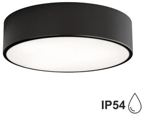 Brilagi - Plafoniera da bagno CLARE 2xE27/24W/230V diametro 30 cm nero IP54
