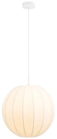 Lampadario bianco con paralume in tessuto ø 40 cm Coventry – House Nordic