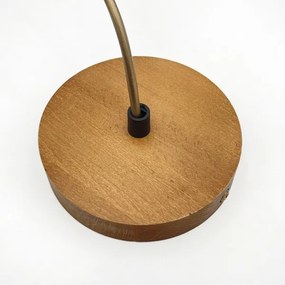 Lampada a sospensione su cavo AIDA 1xE27/60W/230V Ø 25 cm rovere/marrone/bianco