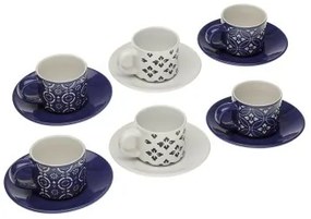 Set di Tazze da Caffè Versa Regina Ceramica (6 Pezzi)