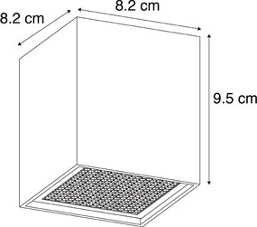 Faretto di design intelligente nero incl. WiFi GU10 - Qubo Honey