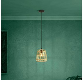 Eglo 390152 - Lampadario a sospensione con filo MONTEZUELO 1xE27/40W/230V diametro 24 cm bambù